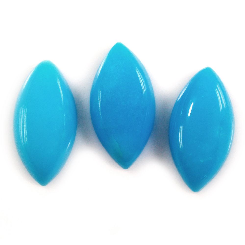 SLEEPING BEAUTY TURQUOISE MARQUISE CAB 12X6MM 1.71 Cts.