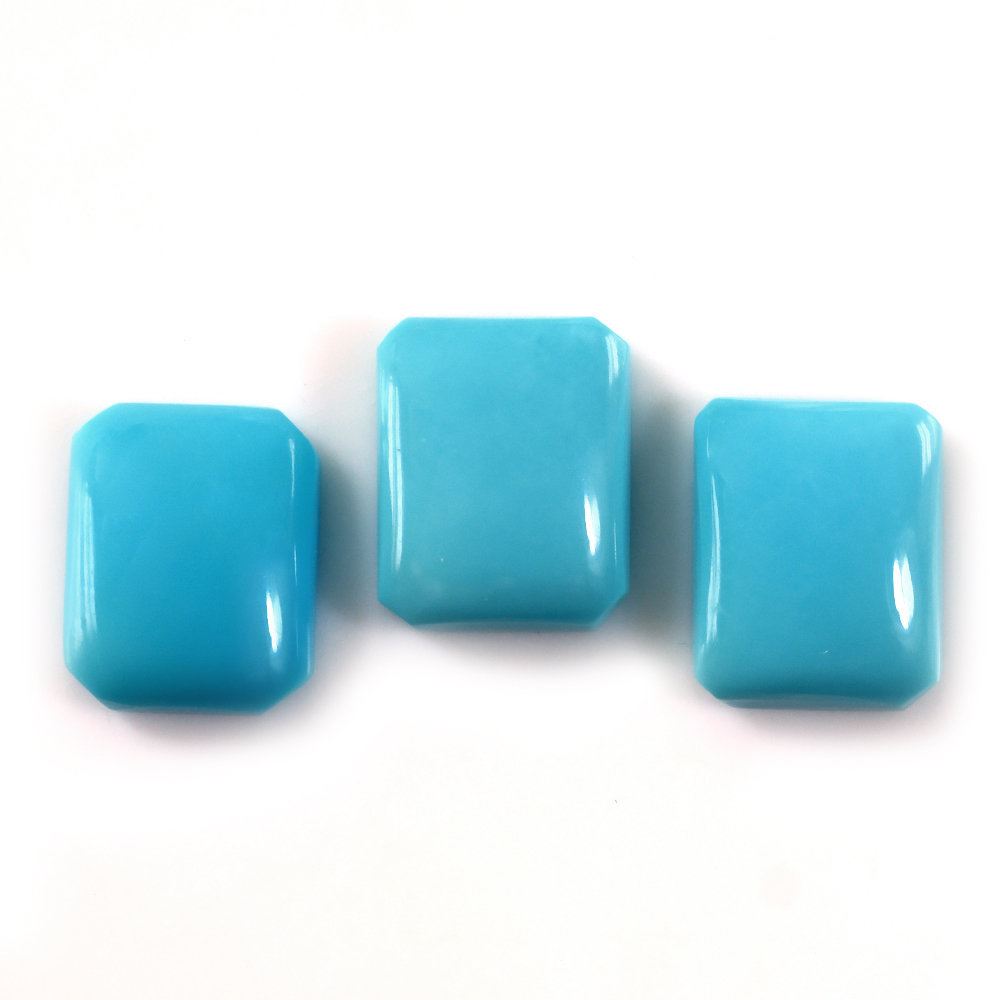 SLEEPING BEAUTY TURQUOISE OCTAGON CAB 10X8MM 2.45 Cts.