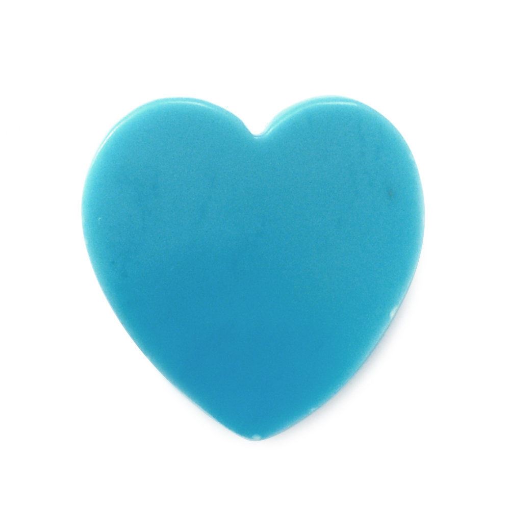 SLEEPING BEAUTY TURQUOISE HEART CAB 11MM 4.20 Cts.