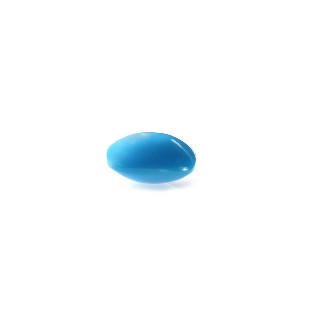 SLEEPING BEAUTY TURQUOISE PLAIN LENTIL CUSHION (AAA) 9.00X9.00 MM 0.30 Cts.