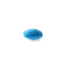 SLEEPING BEAUTY TURQUOISE PLAIN LENTIL CUSHION (AAA) 9.00X9.00 MM 0.30 Cts.