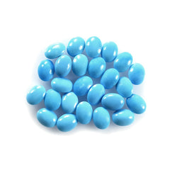 SLEEPING BEAUTY TURQUOISE PLAIN LENTIL OVAL (AAA) 8.00X6.00 MM 1.03 Cts.