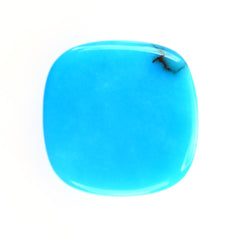 SLEEPING BEAUTY TURQUOISE PLAIN CUSHION CAB (AAA) 10X10MM 3.90 Cts.