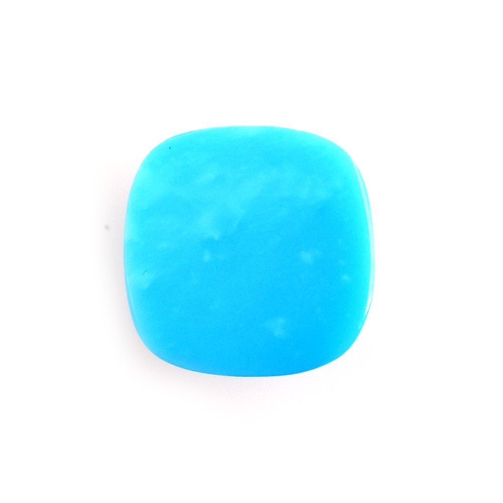 SLEEPING BEAUTY TURQUOISE PLAIN CUSHION CAB (AAA) 8 X 8 MM 1.93 Cts.