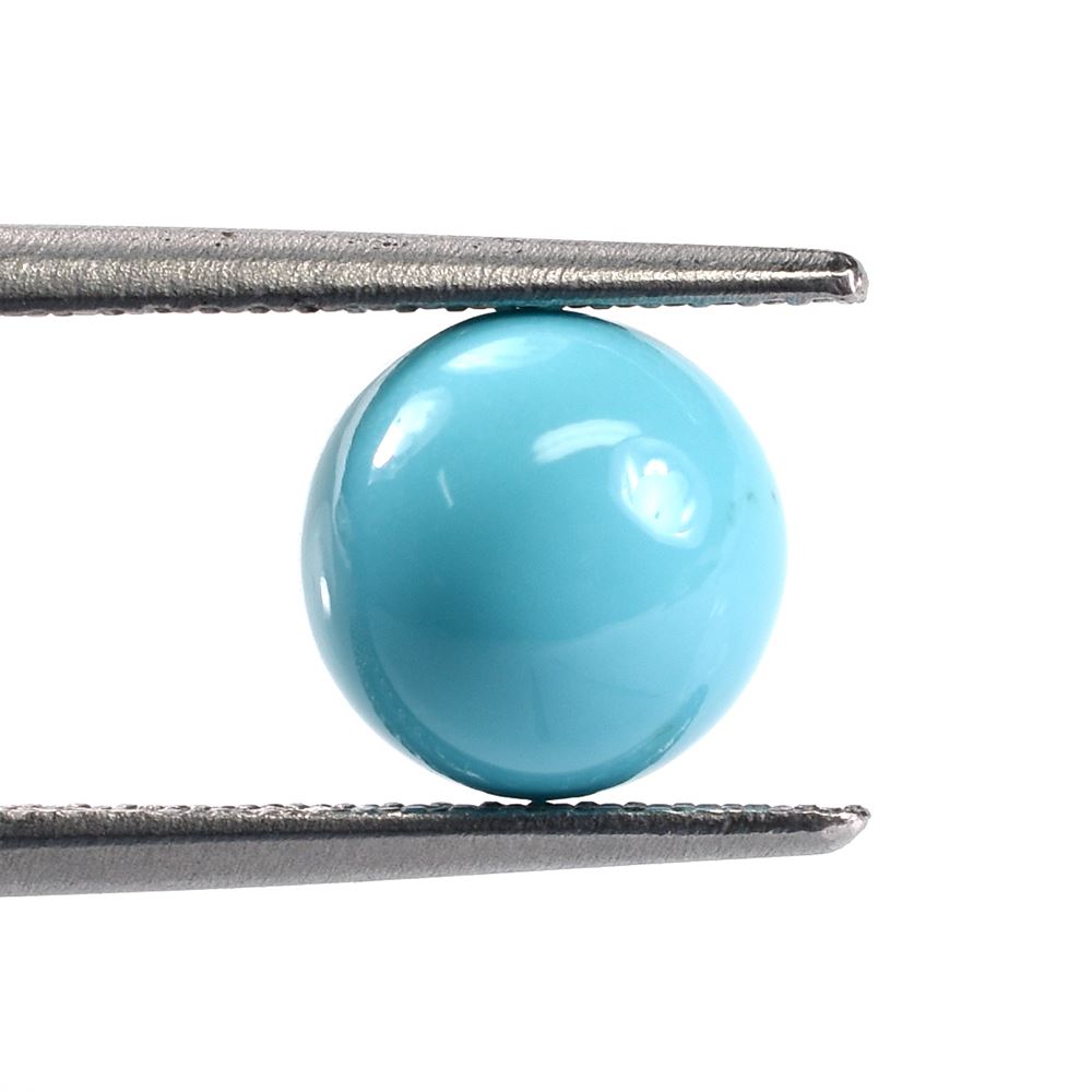 SLEEPING BEAUTY TURQUOISE PLAIN ROUND BALL (A) 8 MM 3.12 Cts.