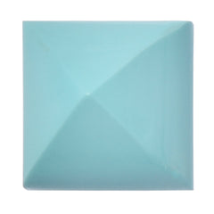 SLEEPING BEAUTY TURQUOISE PYRAMID SQUARE CAB 12MM 9.20 Cts.