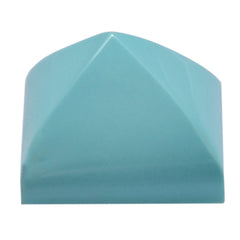 SLEEPING BEAUTY TURQUOISE PYRAMID SQUARE CAB 12MM 9.20 Cts.