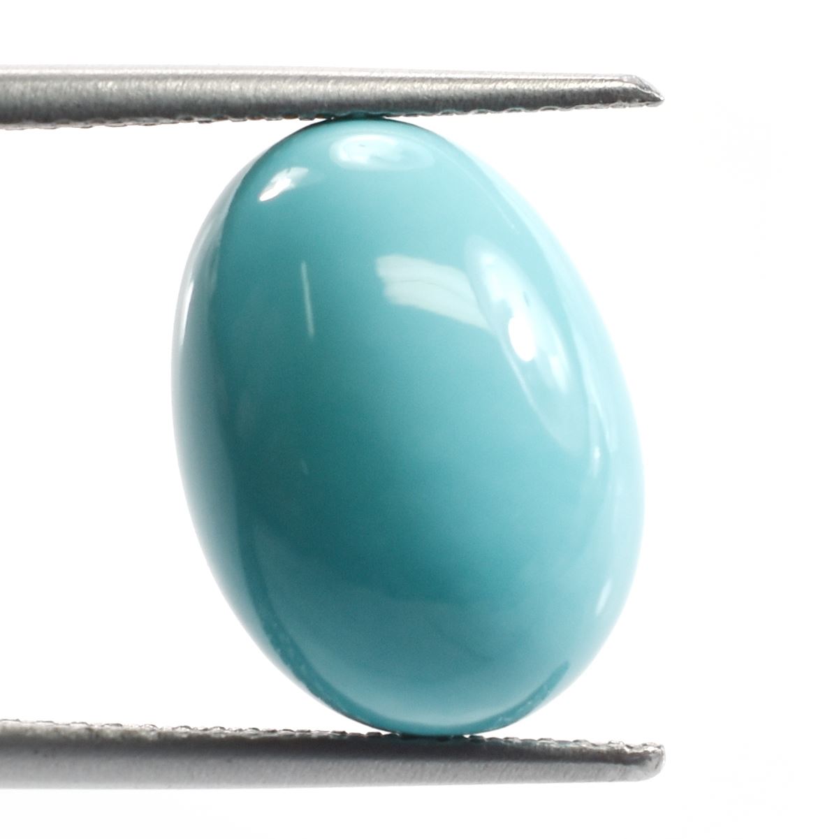 SLEEPING BEAUTY TURQUOISE PLAIN EGG SHAPE (BLUE GREEN/A) 14.50 X 10.50 MM 9.24 Cts.