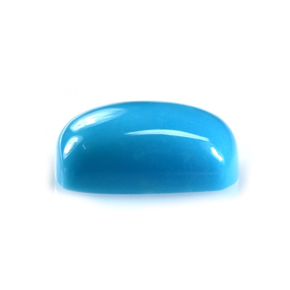 SLEEPING BEAUTY TURQUOISE PLAIN CUSHION CAB (AA) 10 X 8 MM 2.76 Cts.