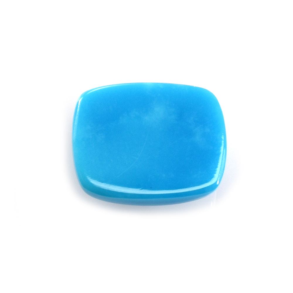 SLEEPING BEAUTY TURQUOISE PLAIN CUSHION CAB (AA) 10 X 8 MM 2.76 Cts.