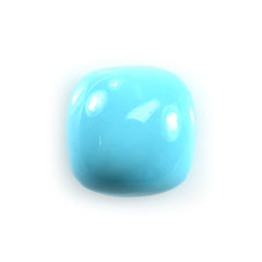 SLEEPING BEAUTY TURQUOISE PLAIN CUSHION CAB (A) 9 X 9 MM 2.15 Cts.