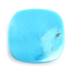 SLEEPING BEAUTY TURQUOISE PLAIN CUSHION CAB (AA) 17 X 17 MM 13.18 Cts.