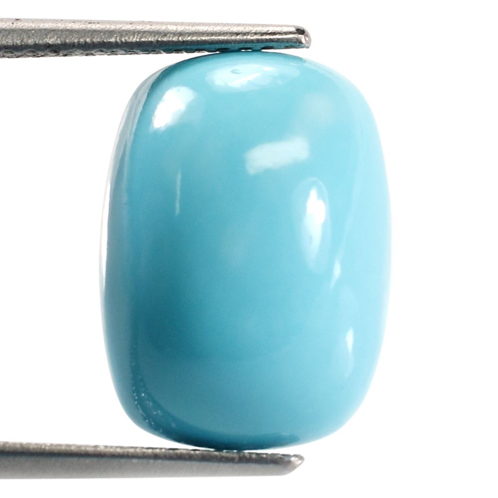 SLEEPING BEAUTY TURQUOISE PLAIN CUSHION CAB (A) 14.50 X 10.50 MM 5.25 Cts.