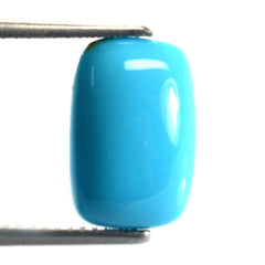 SLEEPING BEAUTY TURQUOISE PLAIN CUSHION CAB (A) 12 X 8 MM 2.83 Cts.