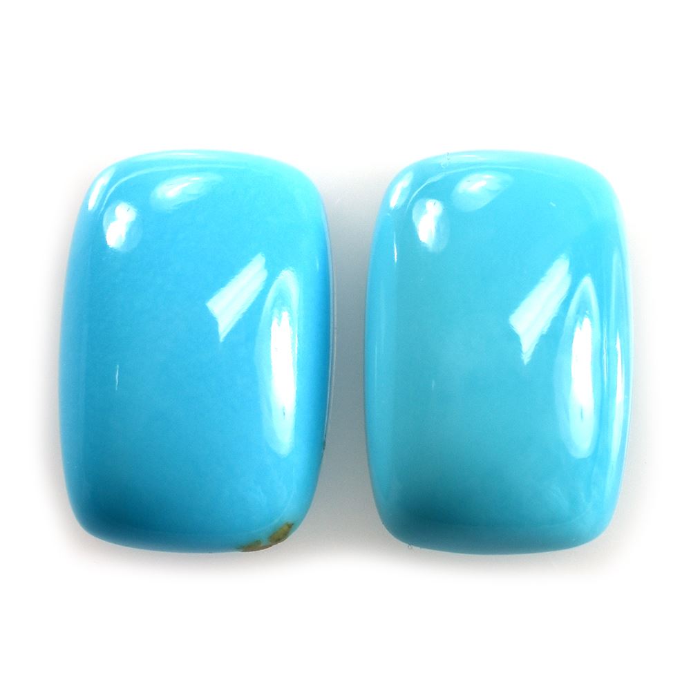 SLEEPING BEAUTY TURQUOISE PLAIN CUSHION CAB (A) 12 X 8 MM 2.83 Cts.