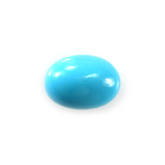 SLEEPING BEAUTY TURQUOISE PLAIN OVAL CAB (BLUE GREEN/AAA) 7 X 5 MM 0.63 Cts.