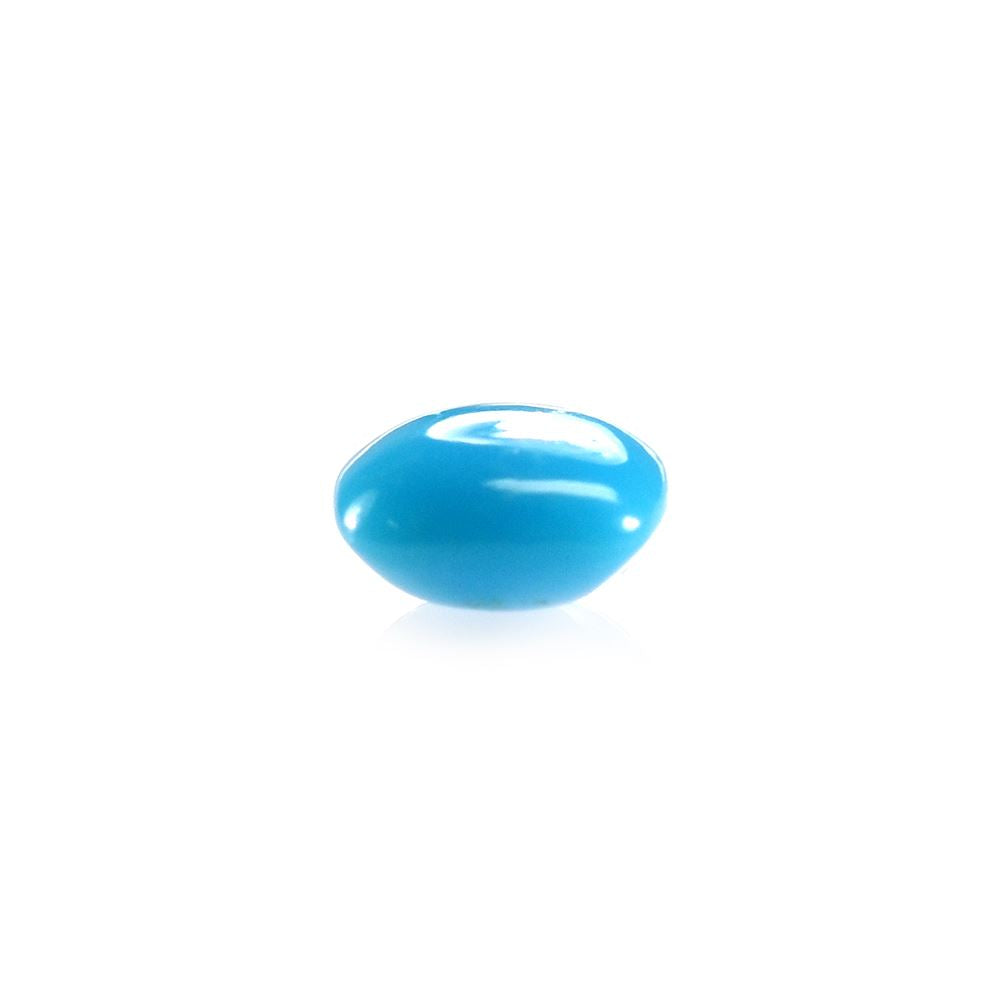 SLEEPING BEAUTY TURQUOISE PLAIN LENTIL CUSHION (SPECIAL) 5 X 5 MM 0.54 Cts.