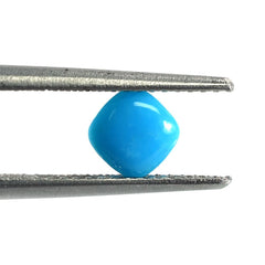 SLEEPING BEAUTY TURQUOISE PLAIN LENTIL CUSHION (SPECIAL) 5 X 5 MM 0.54 Cts.