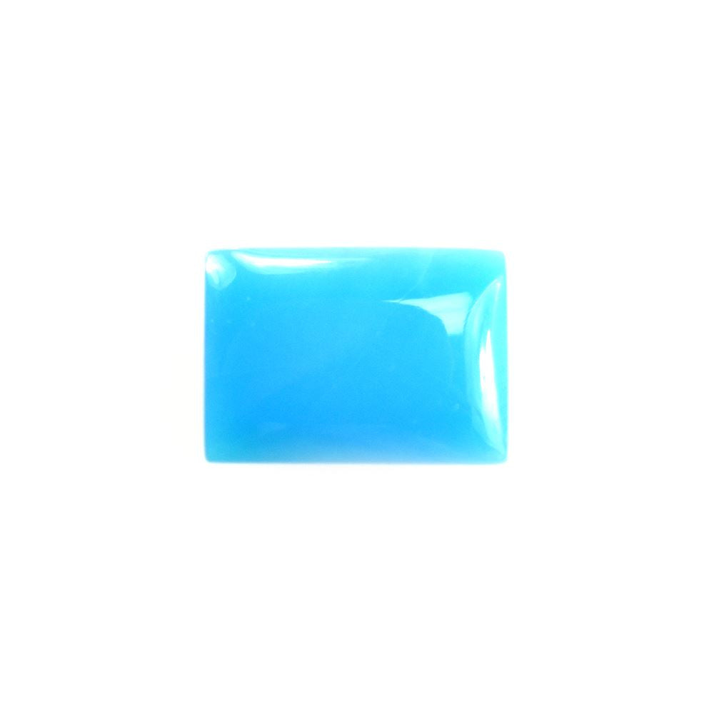 SLEEPING BEAUTY TURQUOISE PLAIN RECTANGLE CAB (SPECIAL) 7 X 5 MM 0.7 Cts.