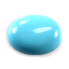 SLEEPING BEAUTY TURQUOISE PLAIN OVAL CAB (A) 16 X 12 MM 4.97 Cts.