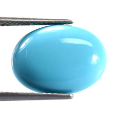 SLEEPING BEAUTY TURQUOISE PLAIN OVAL CAB (A) 16 X 12 MM 4.97 Cts.