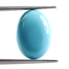 SLEEPING BEAUTY TURQUOISE PLAIN OVAL CAB (A) 14.00X10.00 MM 3.73 Cts.