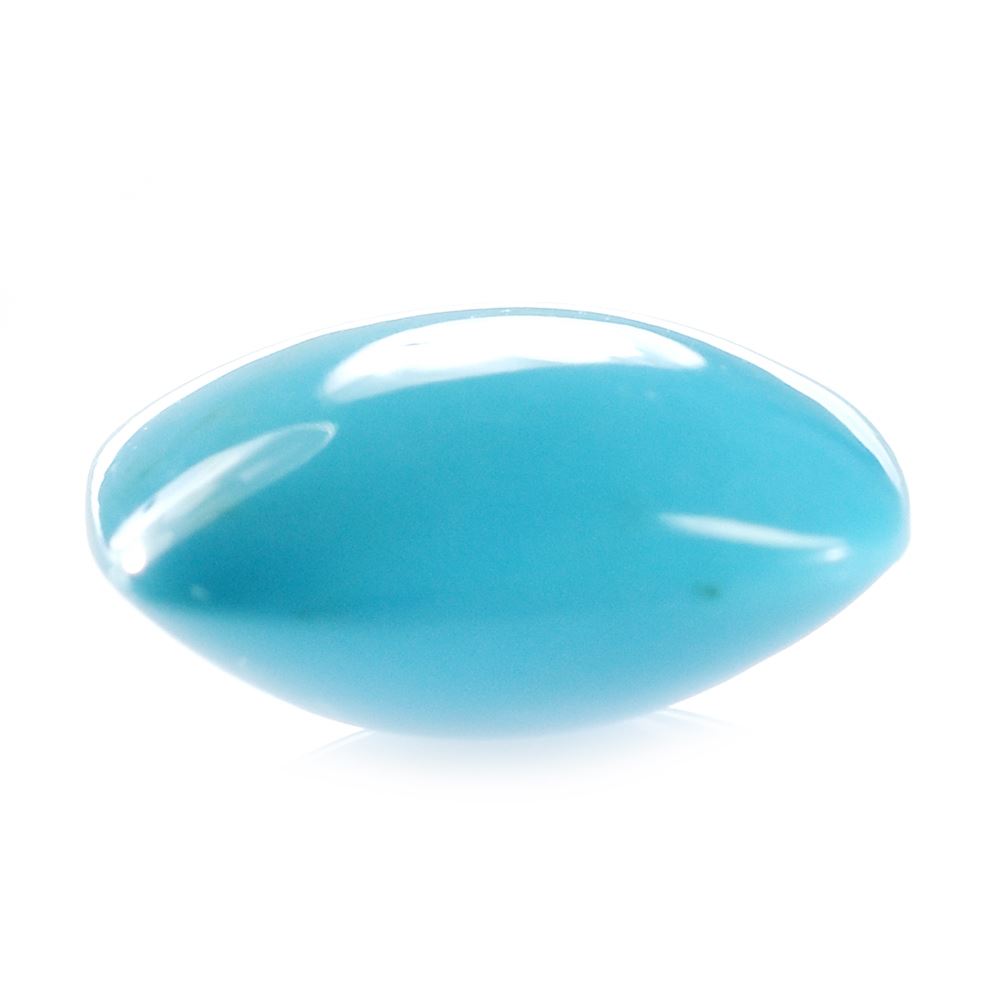 SLEEPING BEAUTY TURQUOISE PLAIN LENTIL CUSHION (AA) 14 X 14 MM 8.34 Cts.