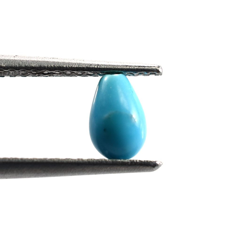 SLEEPING BEAUTY TURQUOISE PLAIN DROPS (AA) 6 X 4 MM (HALF DRILL) - 0.70 MM 0.68 Cts.