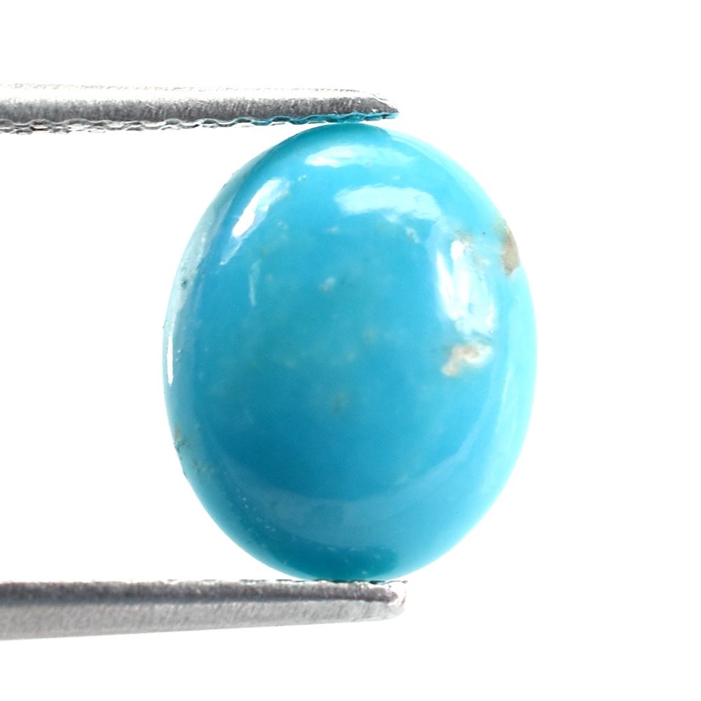 TURQUOISE PERSIAN WITH MATRIX PLAIN OVAL CAB (AA) 10.00X8.00 MM 1.81 Cts.