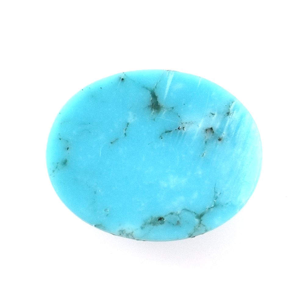 TURQUOISE PERSIAN WITH MATRIX PLAIN OVAL CAB (A) 10.00X8.00 MM 1.69 Cts.