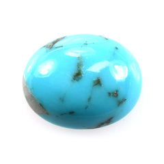 TURQUOISE PERSIAN WITH MATRIX PLAIN OVAL CAB (BG/AAA) 10.00X8.00 MM 1.78 Cts.