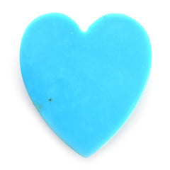 SLEEPING BEAUTY TURQUOISE PLAIN CAB HEART (A) (CLEAN) (NORMAL) 18.70 X 16.60 MM 5.55 Cts.