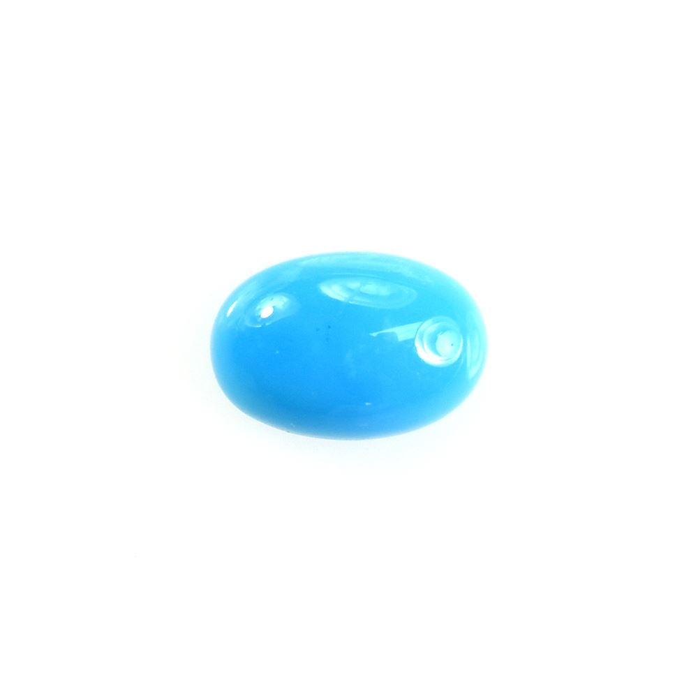 SLEEPING BEAUTY TURQUOISE PLAIN OVAL CAB (AAA) 6 X 4 MM 0.41 Cts.