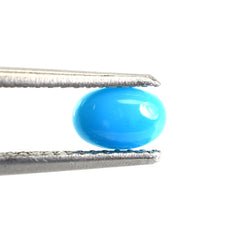 SLEEPING BEAUTY TURQUOISE PLAIN OVAL CAB (AAA) 6 X 4 MM 0.41 Cts.