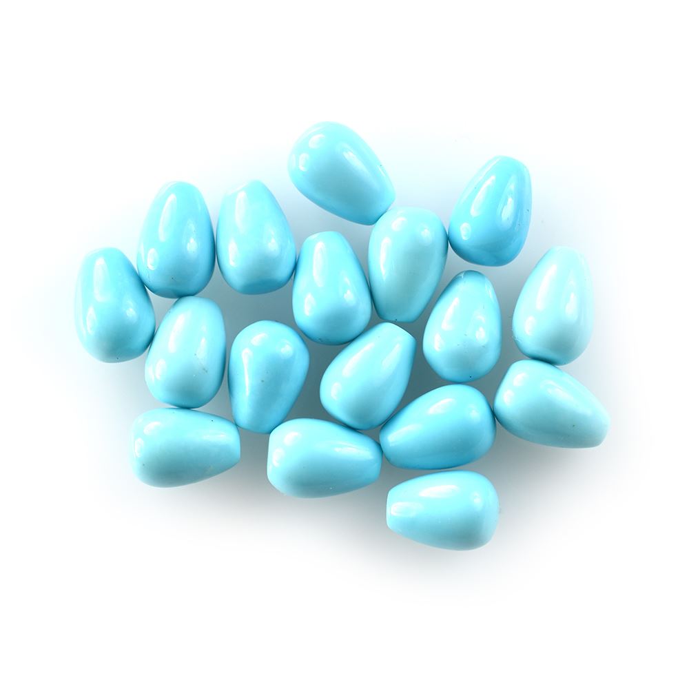 SLEEPING BEAUTY TURQUOISE PLAIN DROPS (A) 7.00X5.00 MM H/D - 0.80 MM 1.06 Cts.