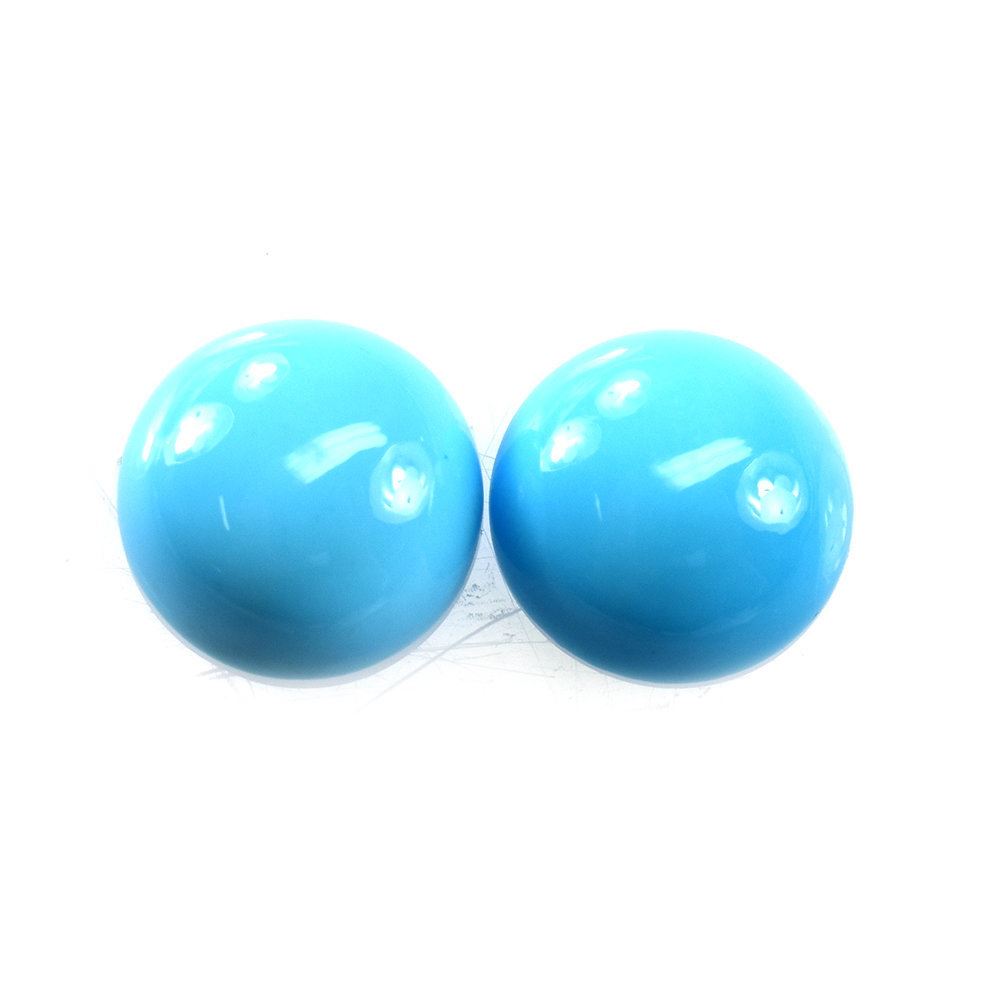 SLEEPING BEAUTY TURQUOISE PLAIN ROUND CAB (AA/CLEAN) 9 X 9 MM 2.20 Cts.