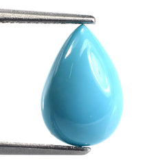 SLEEPING BEAUTY TURQUOISE PLAIN PEAR CAB (A/CLEAN) 12 X 8 MM 2.05 Cts.