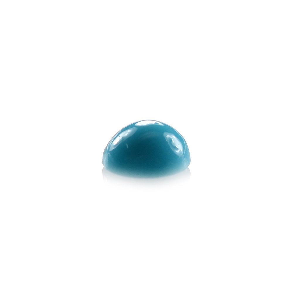 SLEEPING BEAUTY TURQUOISE PLAIN ROUND CAB (A) 4 MM 0.18 Cts.