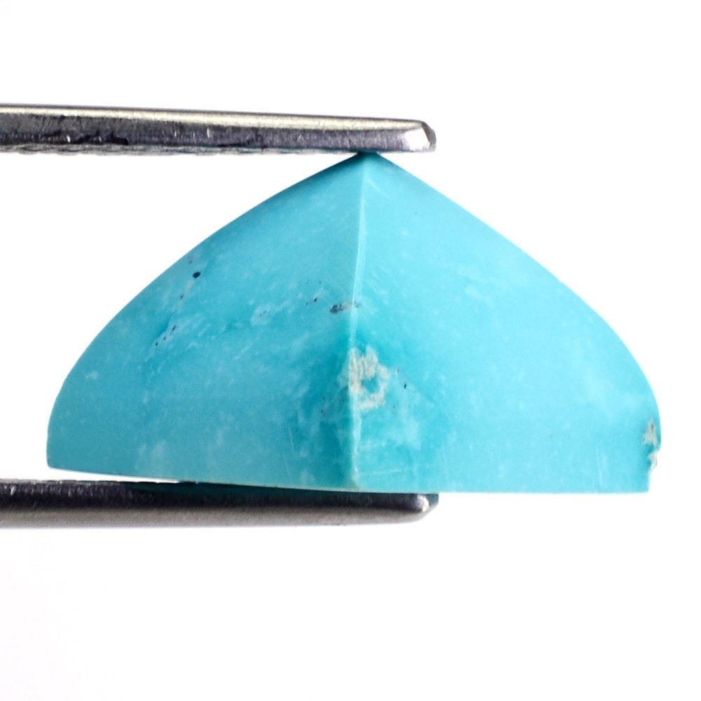 SLEEPING BEAUTY TURQUOISE PYRAMID SQUARE CAB 12MM 10.20 Cts.