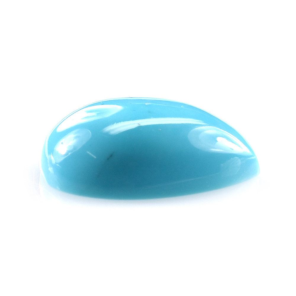 SLEEPING BEAUTY TURQUOISE PLAIN PEAR CAB (A/SI) 17 X 14 MM 8.39 Cts.