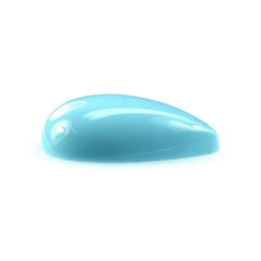 SLEEPING BEAUTY TURQUOISE PLAIN PEAR CAB (BLUE GREEN/A/SI) 12 X 8 MM 1.80 Cts.