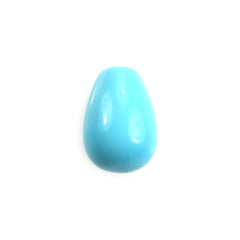 SLEEPING BEAUTY TURQUOISE PLAIN DROPS (AA) (HALF DRILL-0.80MM) 7X5MM 1.20 Cts.