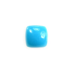 SLEEPING BEAUTY TURQUOISE PLAIN CUSHION CAB (BLUE GREEN/SPECIAL) (ANTIQUE) 4X4MM 0.31 Cts.