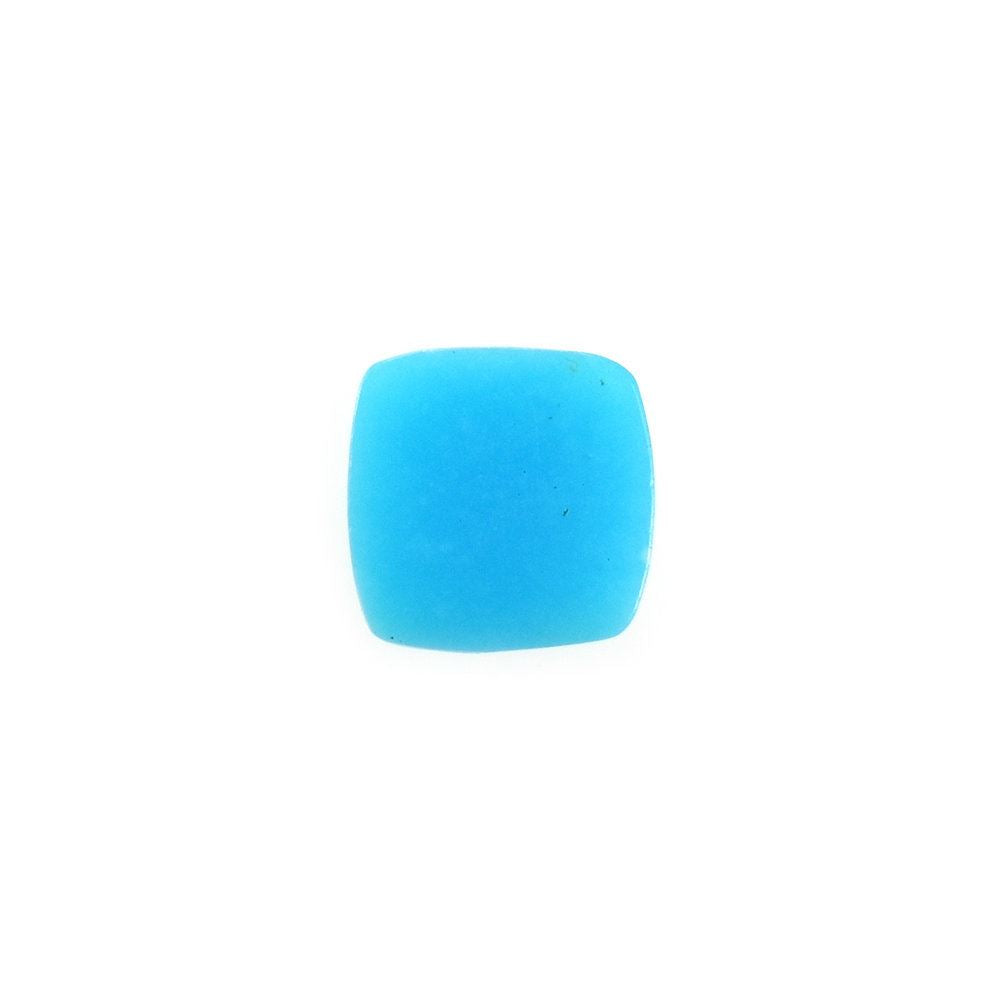 SLEEPING BEAUTY TURQUOISE PLAIN CUSHION CAB (BLUE GREEN/SPECIAL) (ANTIQUE) 4X4MM 0.31 Cts.