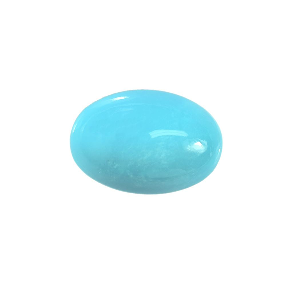 TURQUOISE SLEEPING BEAUTY PLAIN OVAL CAB(AAA) (SI) 16.00X11.00 MM 6.05 Cts.