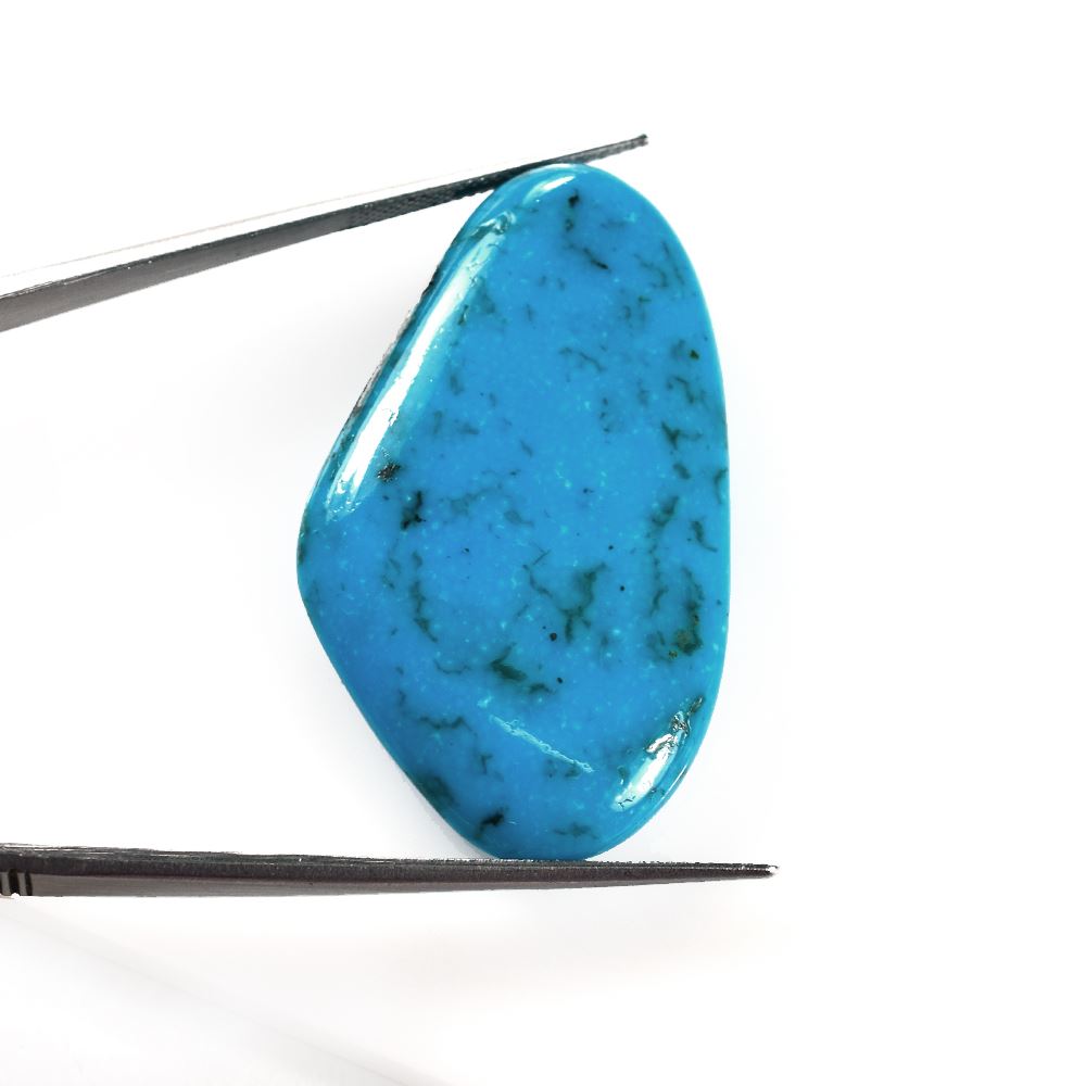 SLEEPING BEAUTY TURQUOISE PLAIN FANCY SHAPE (SUPER)(WITH SOME MATRIX) 44.00X26.00 MM 64.10 Cts.