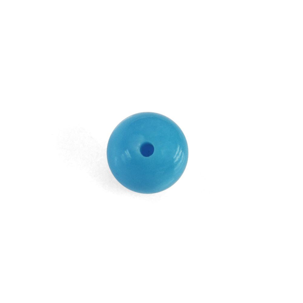 SLEEPING BEAUTY TURQUOISE PLAIN BALLS (HALF DRILL) 4MM 0.44 Cts.