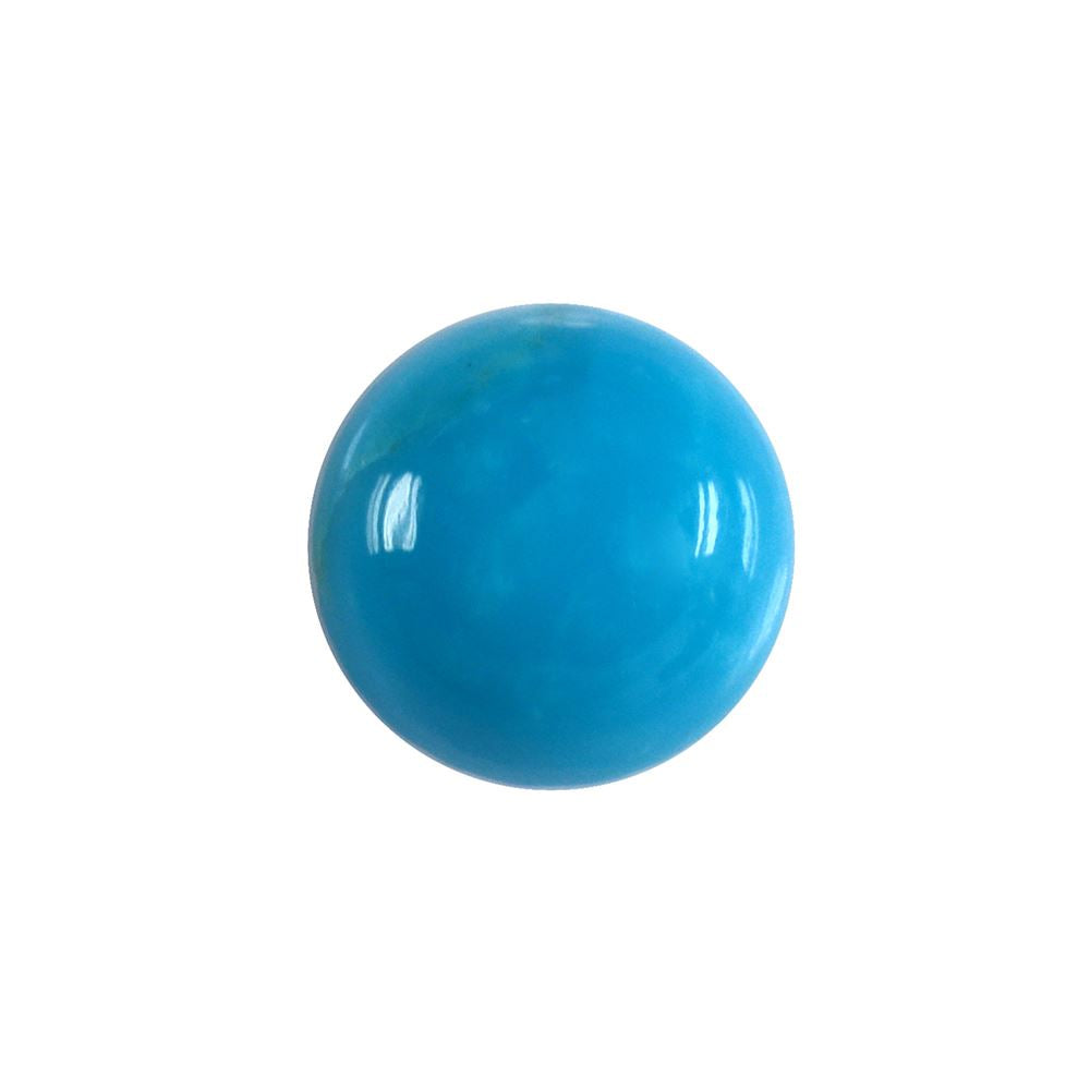 SLEEPING BEAUTY TURQUOISE ROUND CAB 6MM 0.84 Cts.
