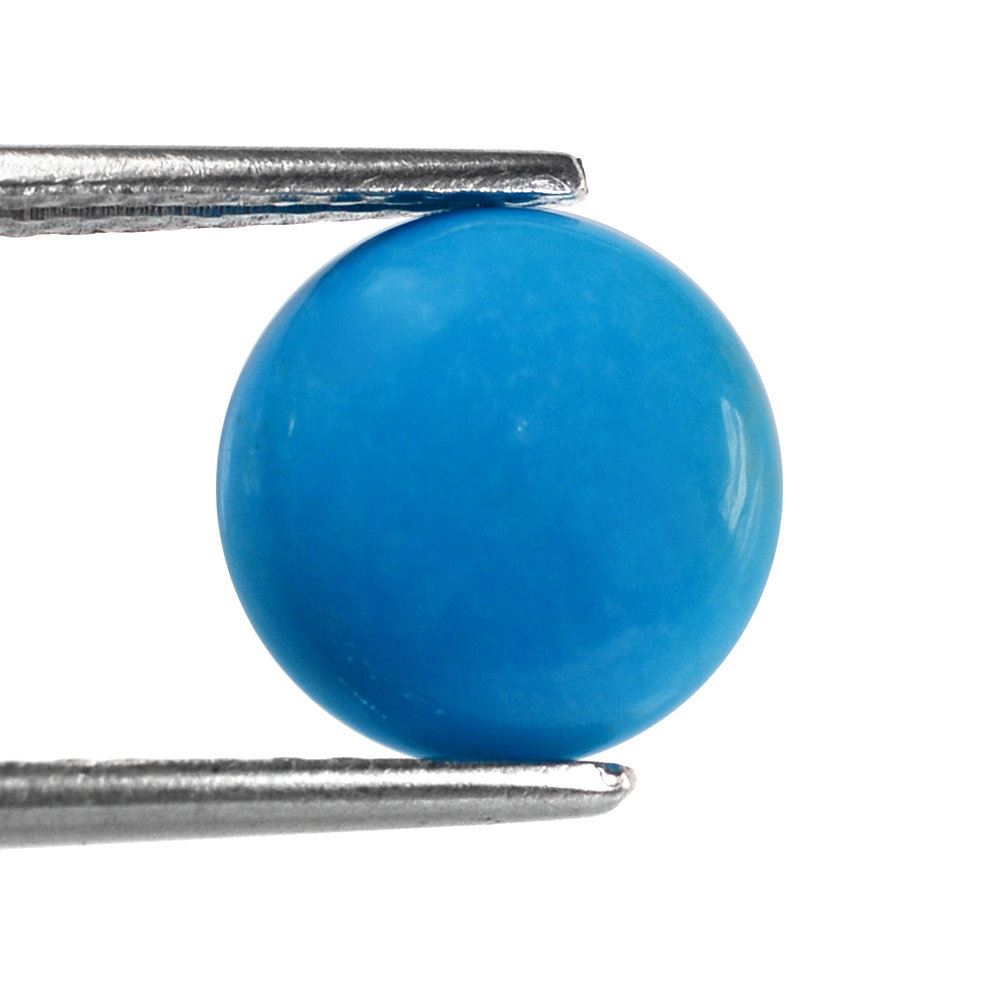 SLEEPING BEAUTY TURQUOISE ROUND CAB 10MM 2.87 Cts.