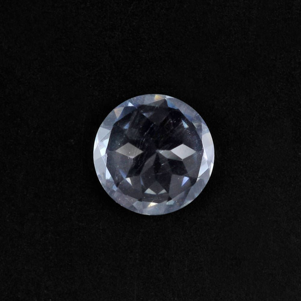 WHITE AQUAMARINE CUT ROUND (C) 6MM 0.75 Cts.